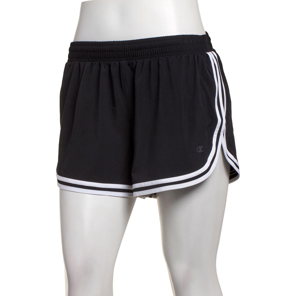 Womens Champion(R) Black Varsity Shorts