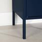 South Shore Crea Dark Blue Metal 1-Door End Table - image 7