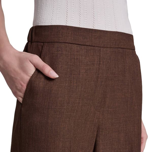 Womens Halston Pull On Straight Leg Dress Pants