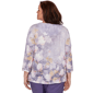 Plus Size Alfred Dunner Grand Bazaar Amethyst Floral Blouse - image 2
