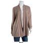Plus Size Cure Open Front Solid Smocked Cardigan - image 5