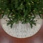 Northlight Seasonal 48in. Wood Grain Pattern Christmas Tree Skirt - image 4