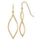 Gold Classics&#40;tm&#41; 14kt. Twist Oblong Dangle Earrings - image 1