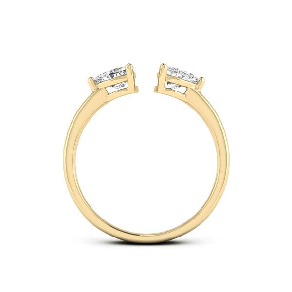 Moluxi&#8482; 14kt. Yellow Gold 1cts. Moissanite Ring