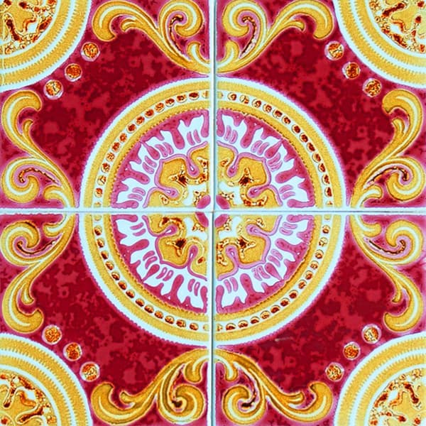9th & Pike&#174; 24pk. Golden Ruby Removable Peel & Stick Tiles