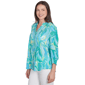 Petite Ruby Rd. Paradise Cove Abstract Tropical Button Front - image 3