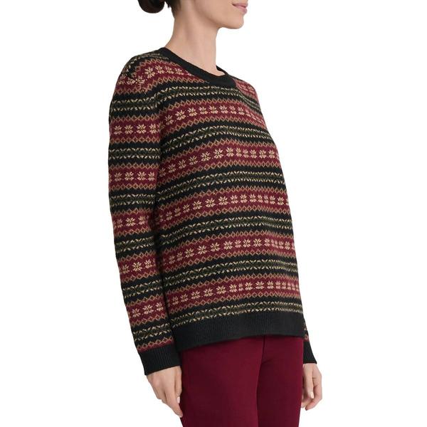 Womens Jones New York Long Sleeve Fair Isle Sweater