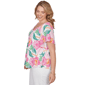 Plus Size Ruby Rd. Hothouse Florals Textured Floral Blouse - image 3