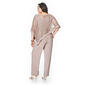 Plus Size R&M Richards Sequin Lace Poncho Pants Set - image 2
