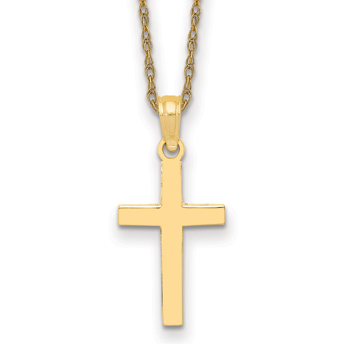 Gold Classics™ 14kt. Yellow Gold Cross Pendant Necklace