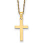Gold Classics(tm) 14kt. Yellow Gold Cross Pendant Necklace - image 1