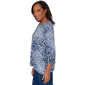 Womens Alfred Dunner Classics 3/4 Sleeve Leopard Blouse - image 4
