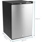 HomeLabs 3.0 cu. ft. Freezer Compact w/ Lock - image 5