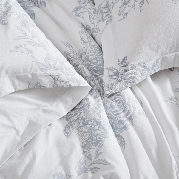 Shabby Chic Toile Bouquet Comforter Set