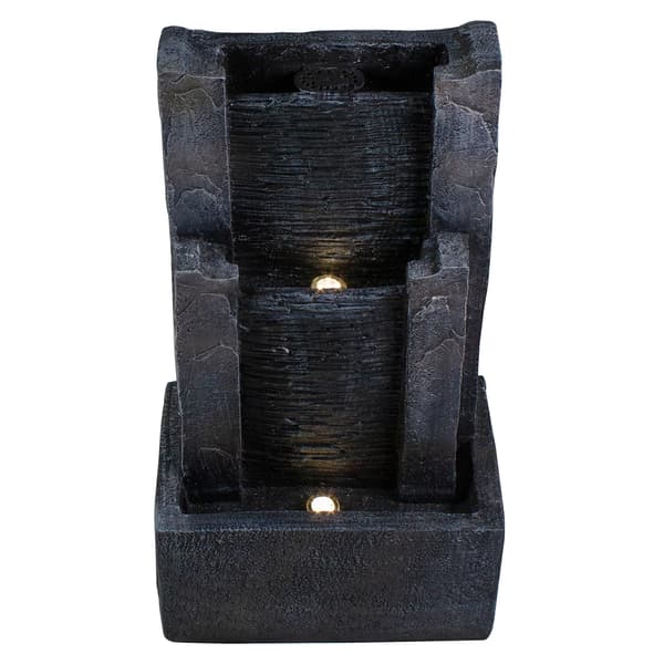 Northlight Seasonal 23.5in. Modern Three-tier Water Fountain