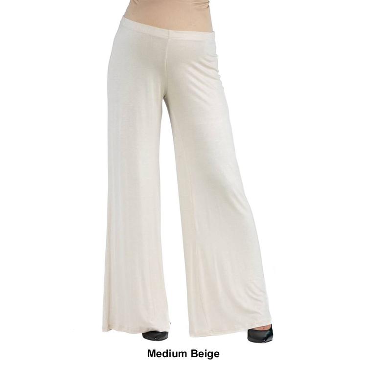 Plus Size 24/7 Comfort Apparel Palazzo Maternity Pants