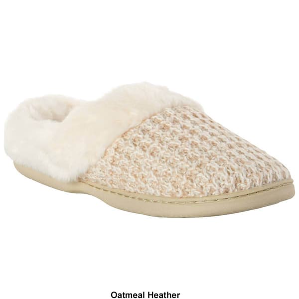 Womens Dearfoams&#174; Claire Textured Knit Clog Slippers