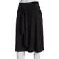 Womens NY Collection Knee Length Solid Ity Skater Skirt - image 1