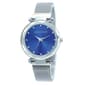 Womens Laura Ashley&#40;R&#41; Facet Bezel Mesh Strap Watch - LA31096BL - image 1