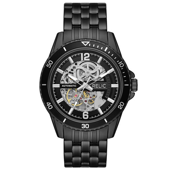 Mens RELIC by Fossil Black Automatic Watch - ZR77336 - image 