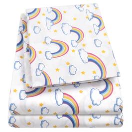 Sweet Home Collection Kids Fun & Colorful Rainbows Sheet Set