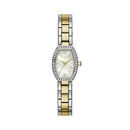 Womens Caravelle Crystal Barrel Dress Watch - 45L168