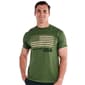 Mens Short Sleeve Patch Flag Graphic Tee - image 1