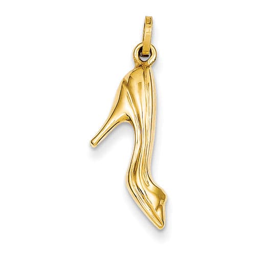 Gold Classics&#40;tm&#41; 14k. High Heel Shoe Charm - image 
