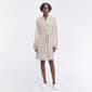 Womens Nicole Miller Short Sleeve Brushed Poly Rib Shawl Collar - image 1