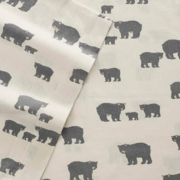 Eddie Bauer Bear Family Flannel Sheet Set