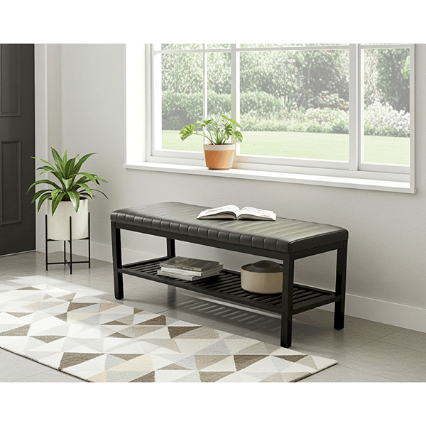 Fairway Avenue Home™ Bamboo Ribbed Padded 40in. Bench