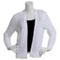 Womens 89th & Madison Long Sleeve Ottoman Stitch Ribbed Cardigan - image 1