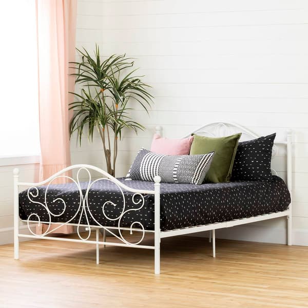 South Shore Summer Breeze Full Complete Metal Platform Bed