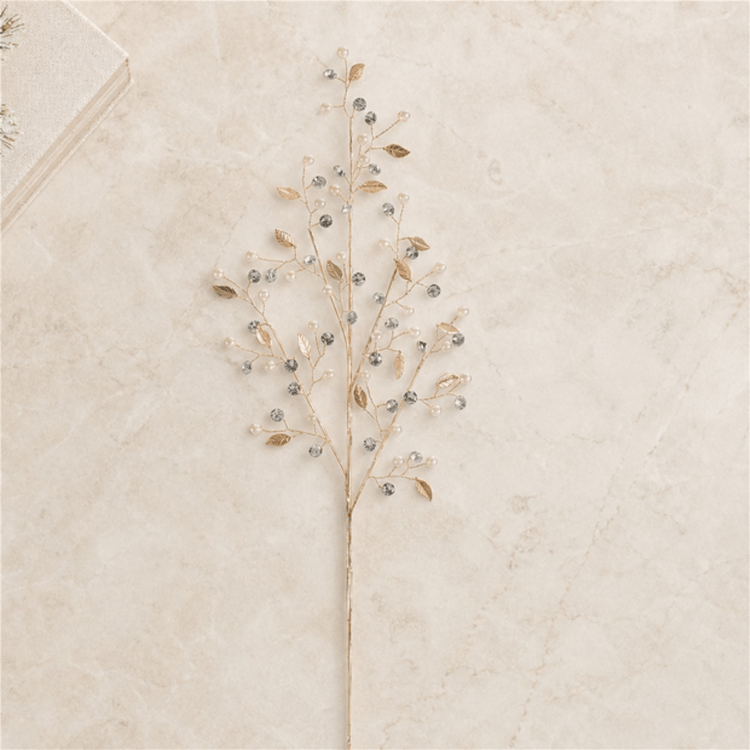 Melrose Elegant Pearl & Jewel Bead Spray - Set of 2