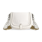 True Religion Distressed Logo Denim Saddle Bag - image 1