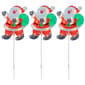 Northlight Seasonal Christmas Santa Pathway Markers - Set of 3 - image 1