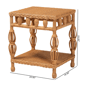 bali & pari Dolby Natural Rattan End Table - image 8