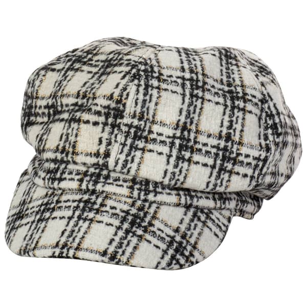 Womens Madd Hatter Plaid Cabbie Hat