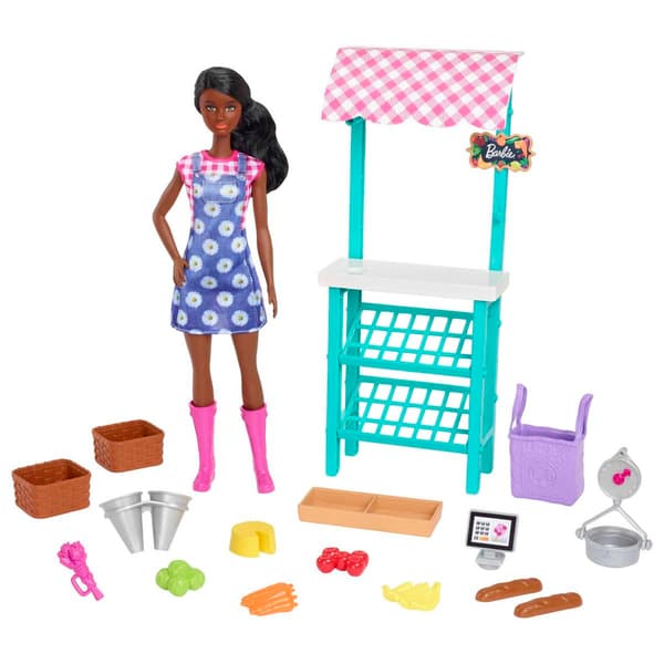 Barbie® 12in. Farmer's Market Play Set