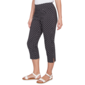 Womens Hearts of Palm In Black & White Polka Dot Capris - image 3