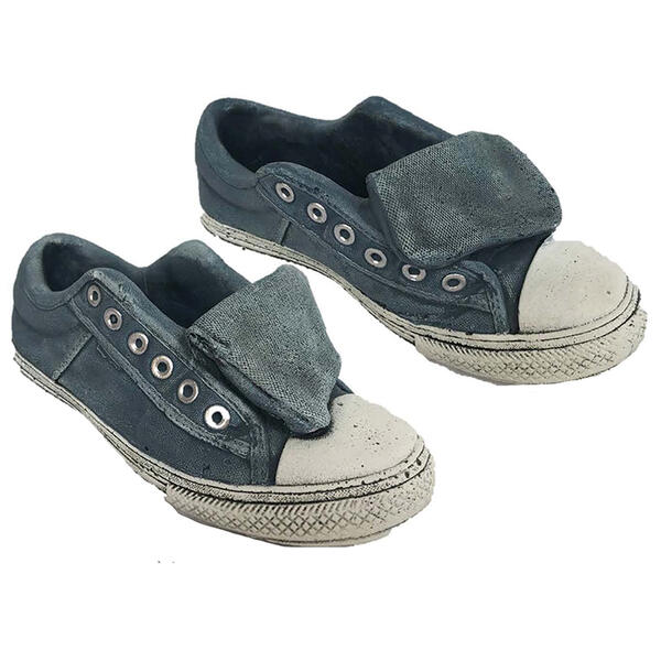 Santa's Workshop Cement Sneaker Planters - Set of 2 - image 