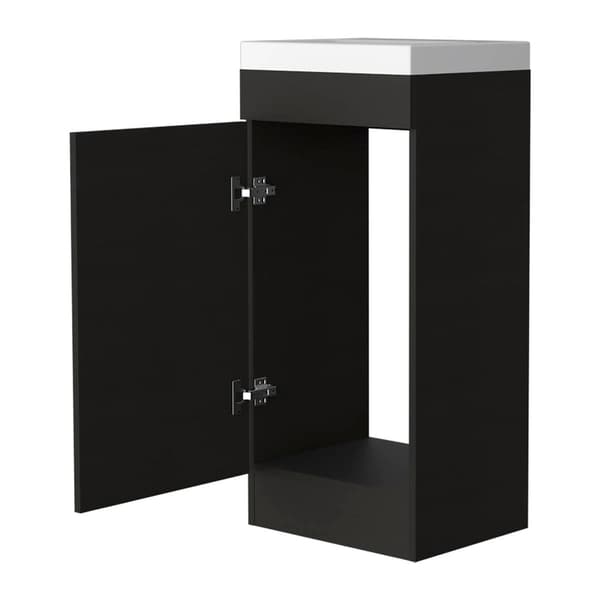FM FURNITURE Toledo Black Wengue Bathroom Vanity