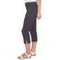 Womens Hearts of Palm In Black & White Polka Dot Capris - image 4