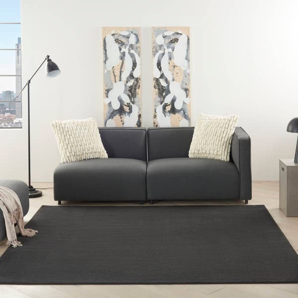 Nourison Essentials Solid Indoor/Outdoor Square Rug