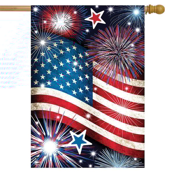 Briarwood Lane Stars & Stripes House Garden Flag - image 