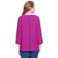 Womens Ali Miles 3/4 Sleeve Textured Tunic with Front Pocket - image 2