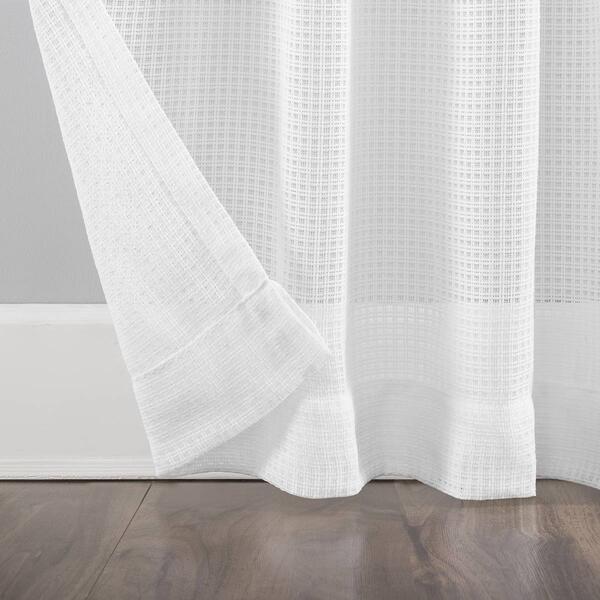 Avnia Open Weave Tab Top Panel Curtains