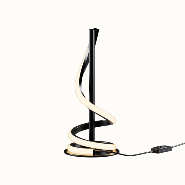 Infibrite Sculptural 16in. Curve LED Table Lamp - image 
