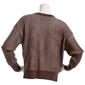 Juniors No Comment Plated Rib V-Neck Pull Over Sweater - image 3