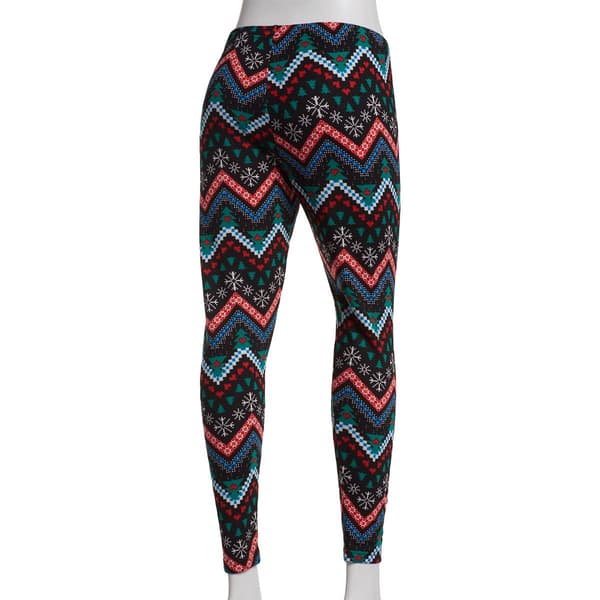 Womens French Laundry Fair Isle Chevron Leggings